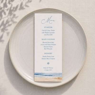 Cove Menu